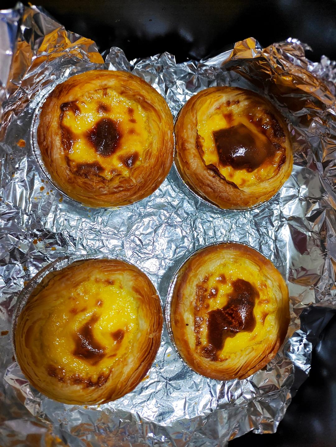 空气炸锅版全蛋葡式蛋挞『秒杀KFC』悠伴空气炸锅