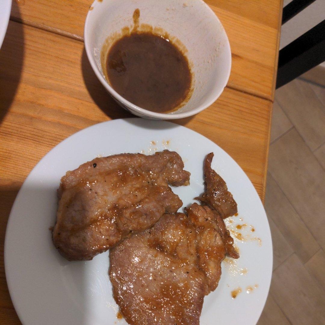 脆爽猪颈肉（不用烤炉版）