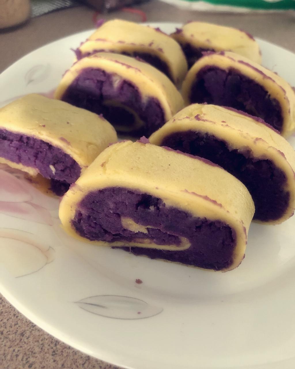 紫薯鸡蛋卷