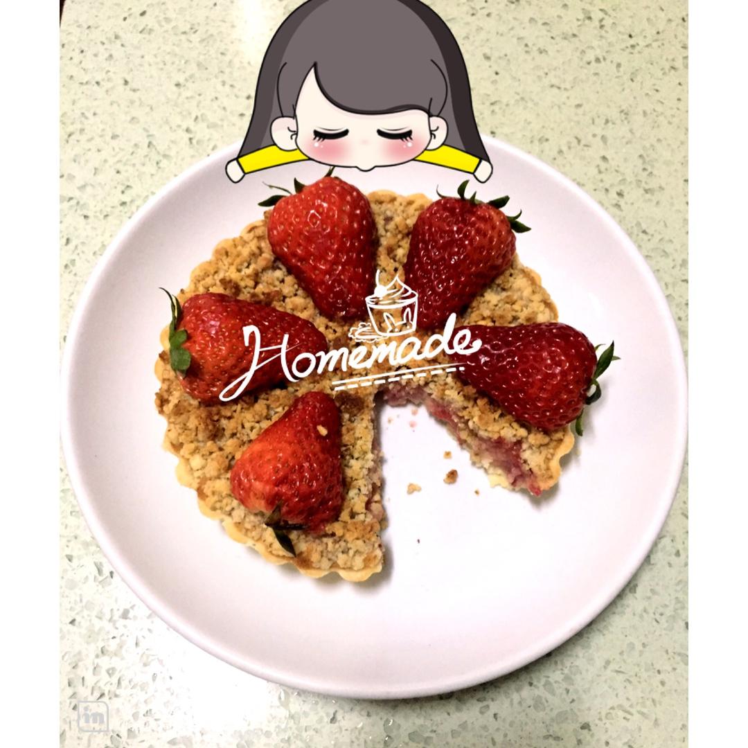 香酥草莓派