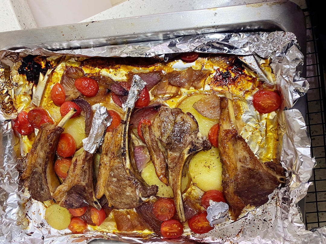 超好吃的烤羊排烤箱版