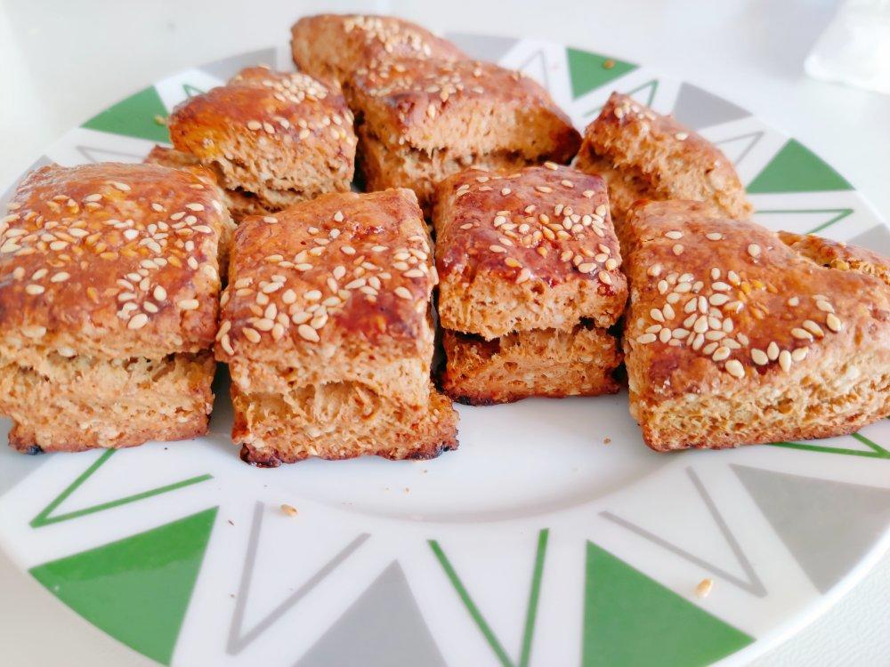 完美长高的咖啡司康（低油无糖）