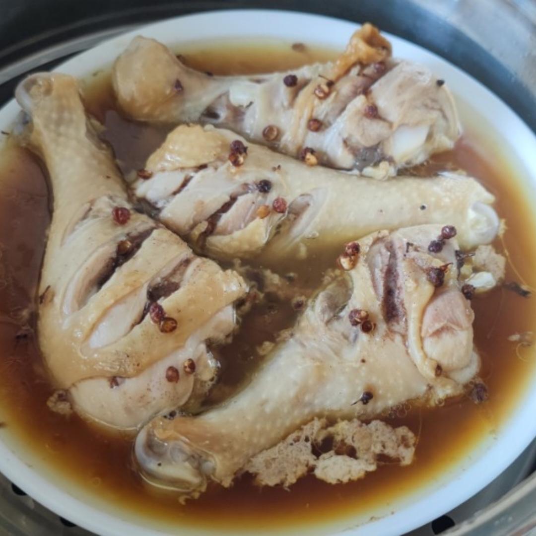 无油版巨嫩无比的椒盐蒸鸡腿🍗