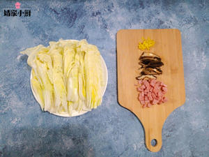 海米白菜的做法 步骤3