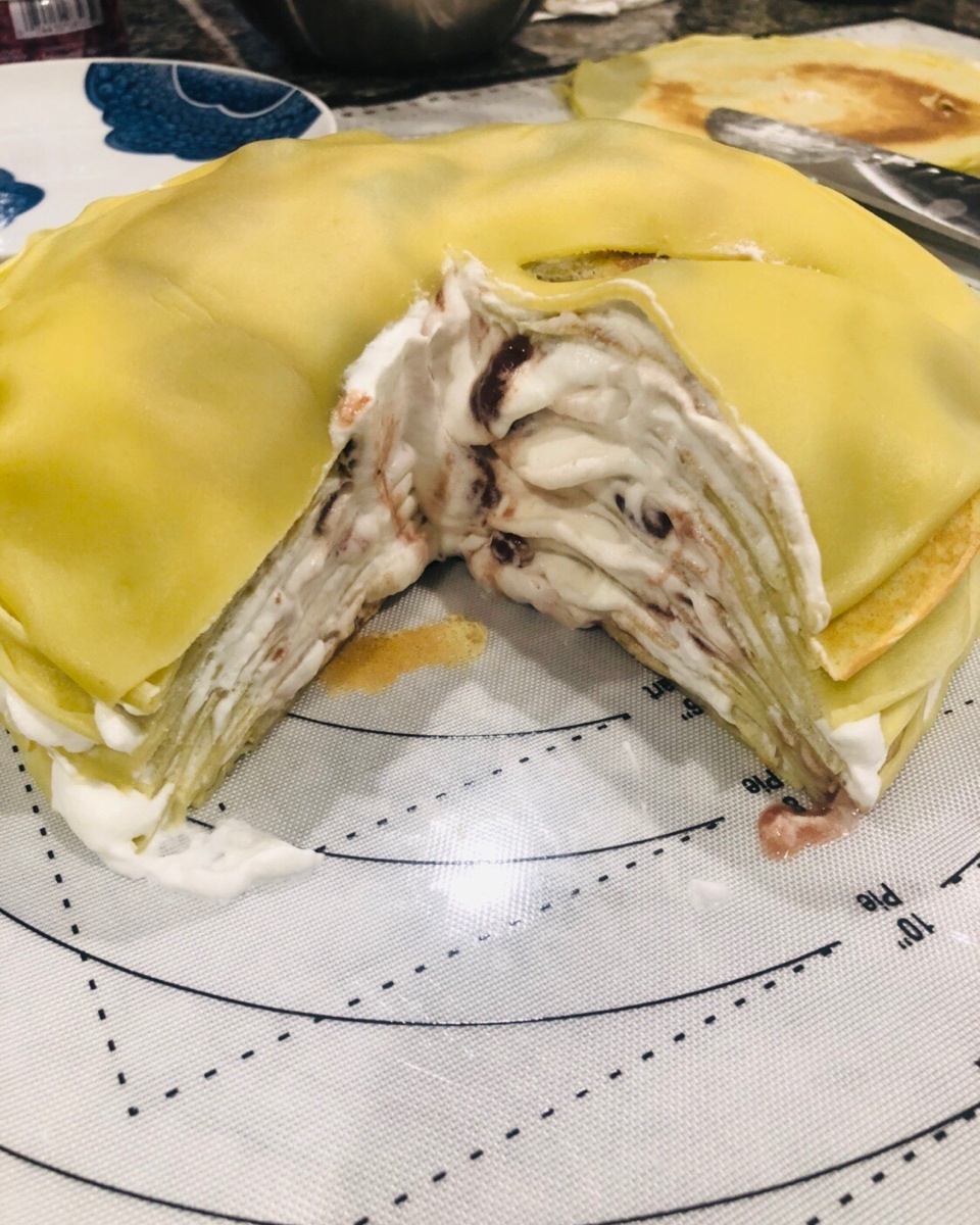 8寸千层芒果蛋糕