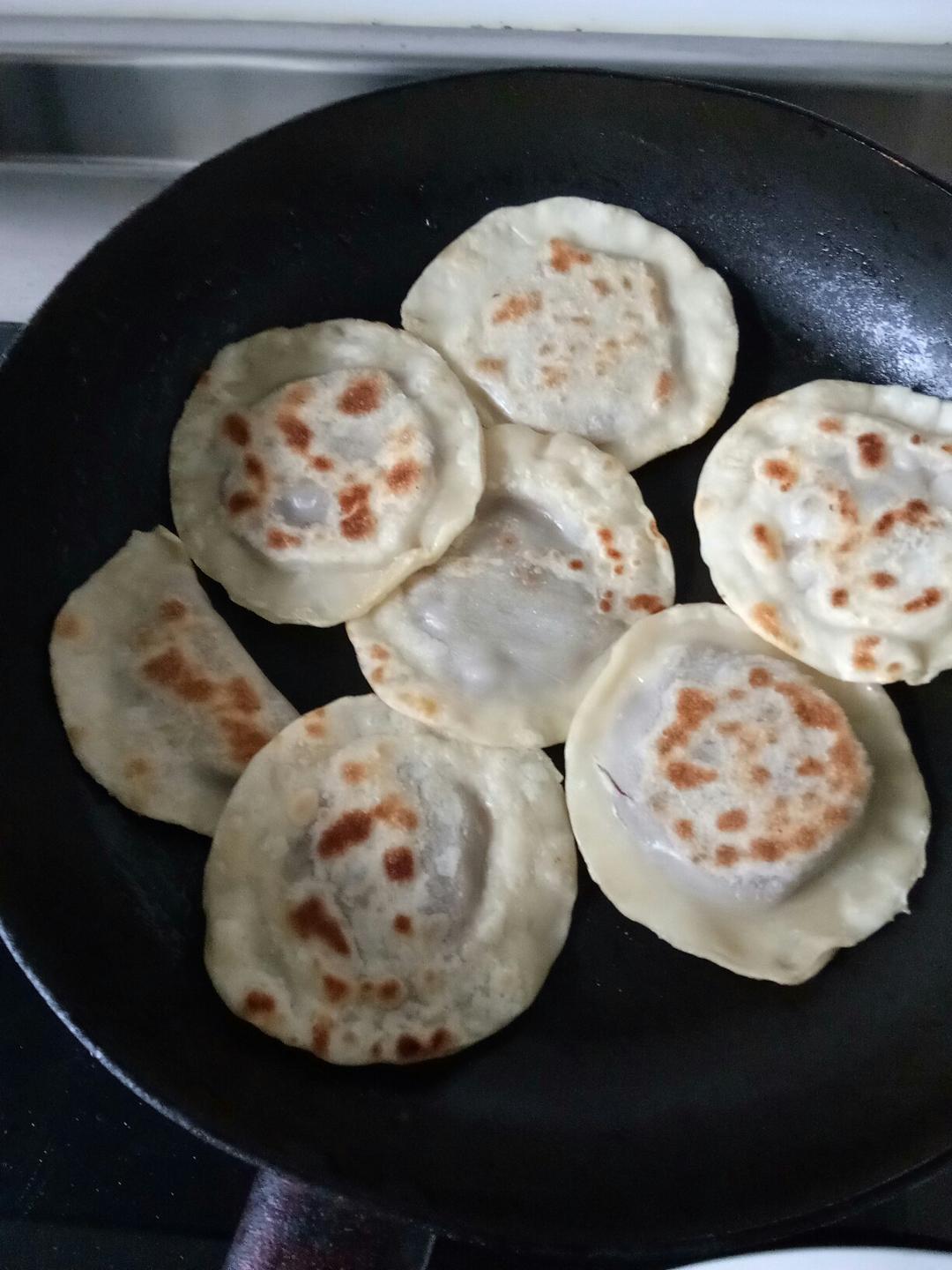 豆沙饼(饺子皮版)