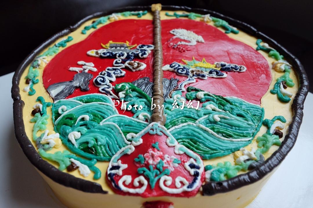 延禧攻略高可爱之团扇奶油霜蛋糕