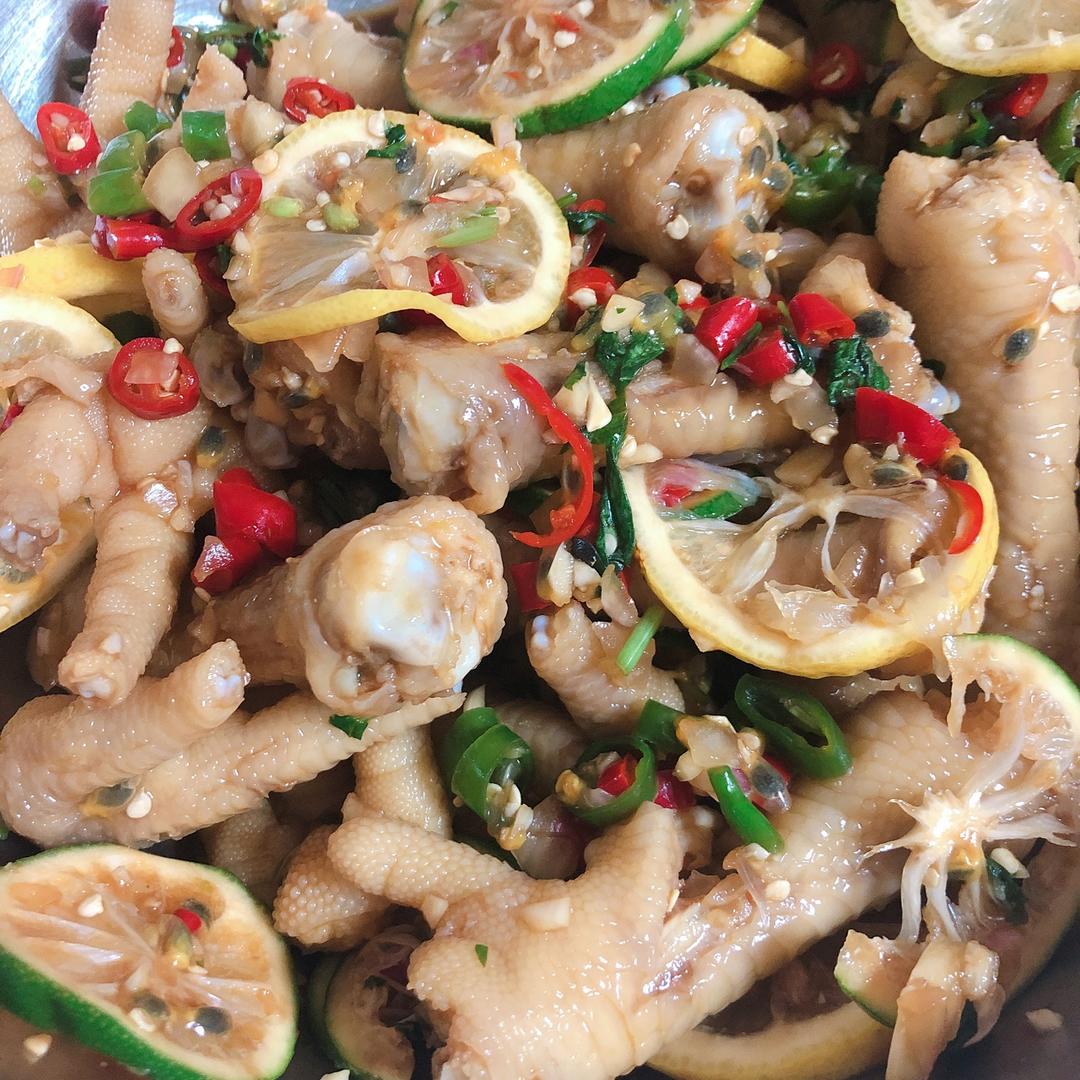 柠檬百香果鸡爪