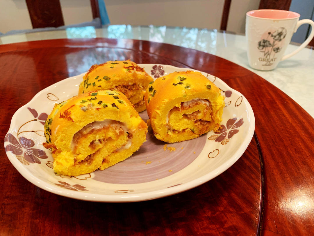 怎么卷都不裂的肉松蛋糕卷