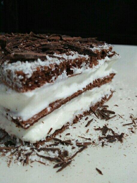 黑白巧克力蛋糕卷