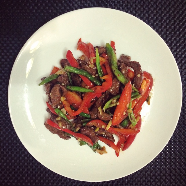 双椒牛肉
