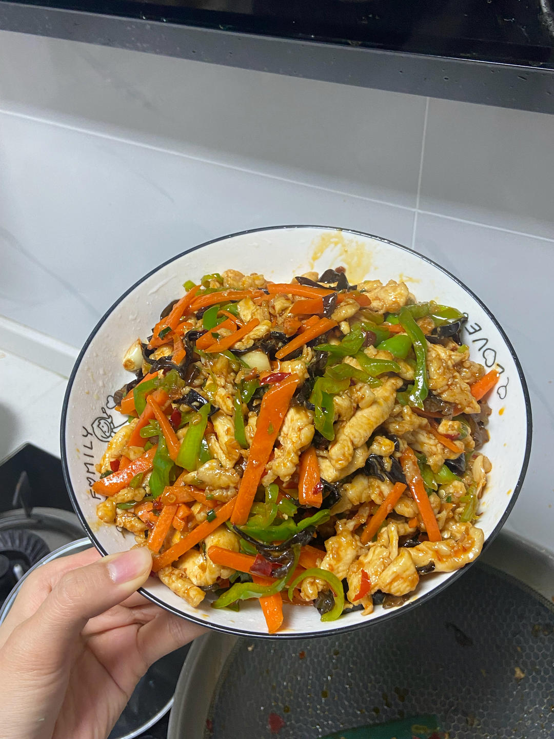 米饭🍚杀手鱼香鸡丝         （减脂期也可以吃）