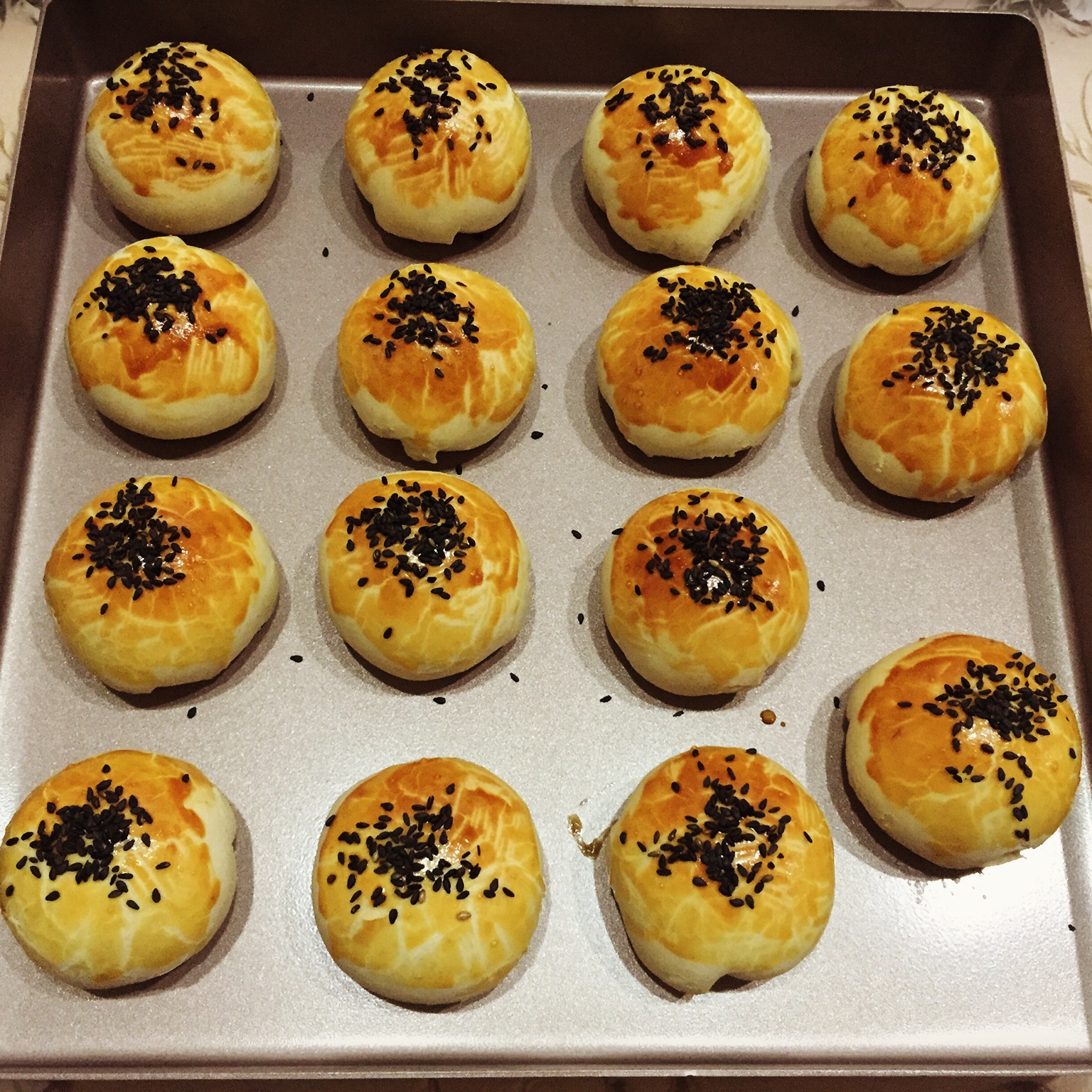 红豆酥饼（附油酥不测漏的办法）