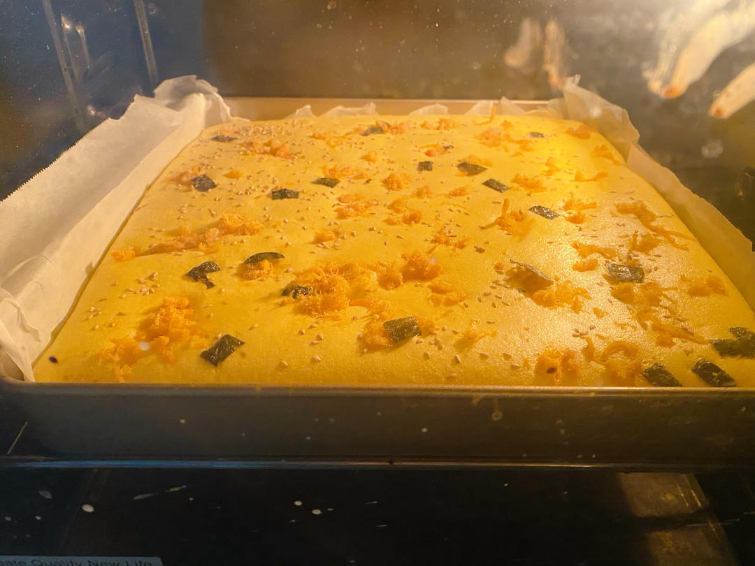 香葱海苔肉松芝麻蛋糕卷