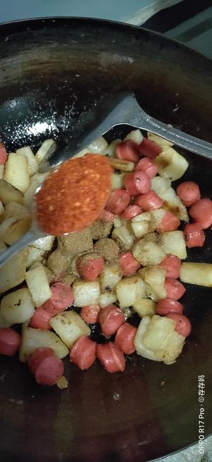 超好吃的孜然土豆热狗的做法 步骤8