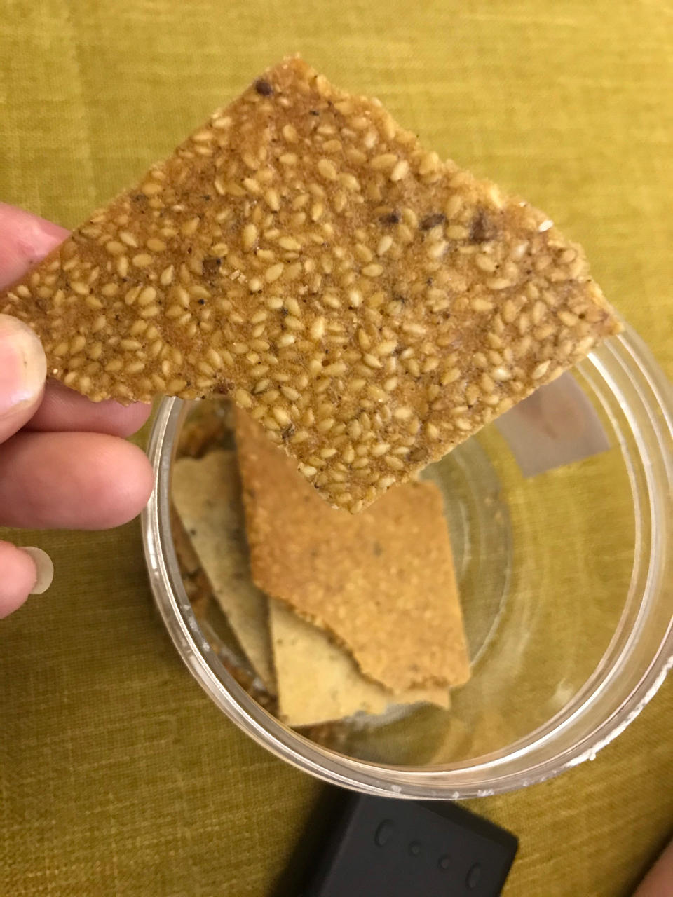 芝麻薄脆饼干，一步操作，超级简单
