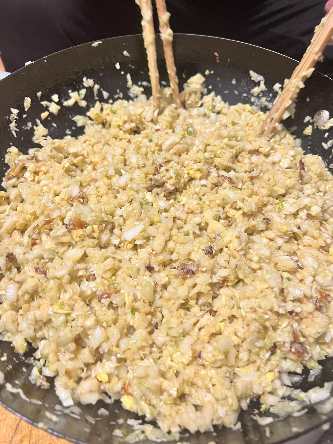 白菜炸鸡蛋炸红薯粉条饺子