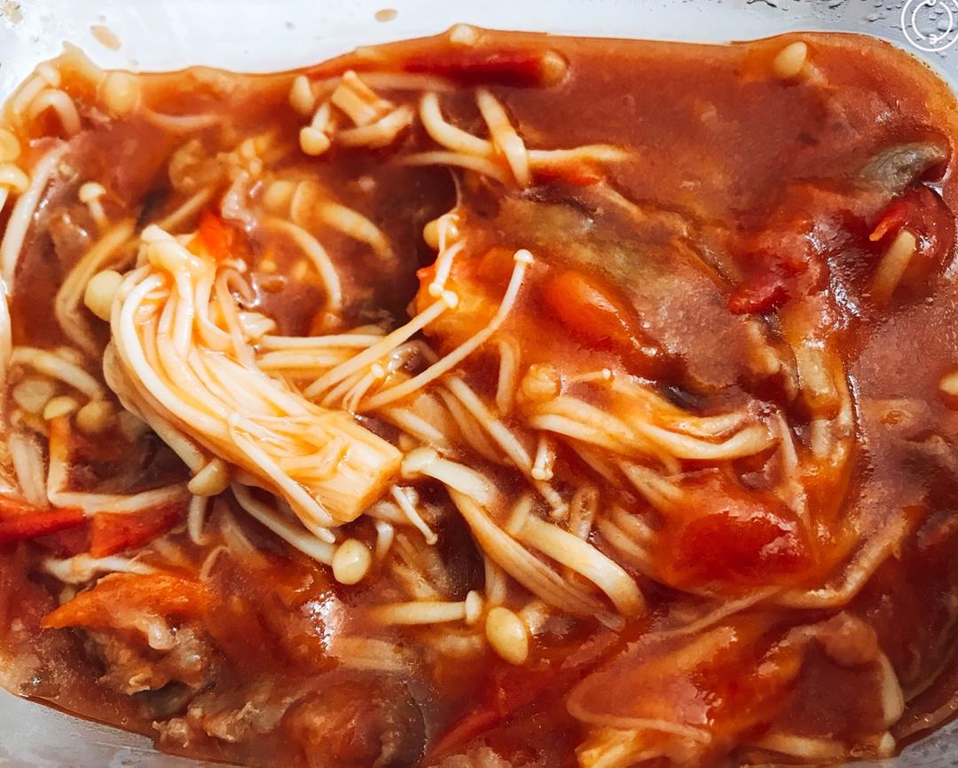 番茄肥牛金针菇卷