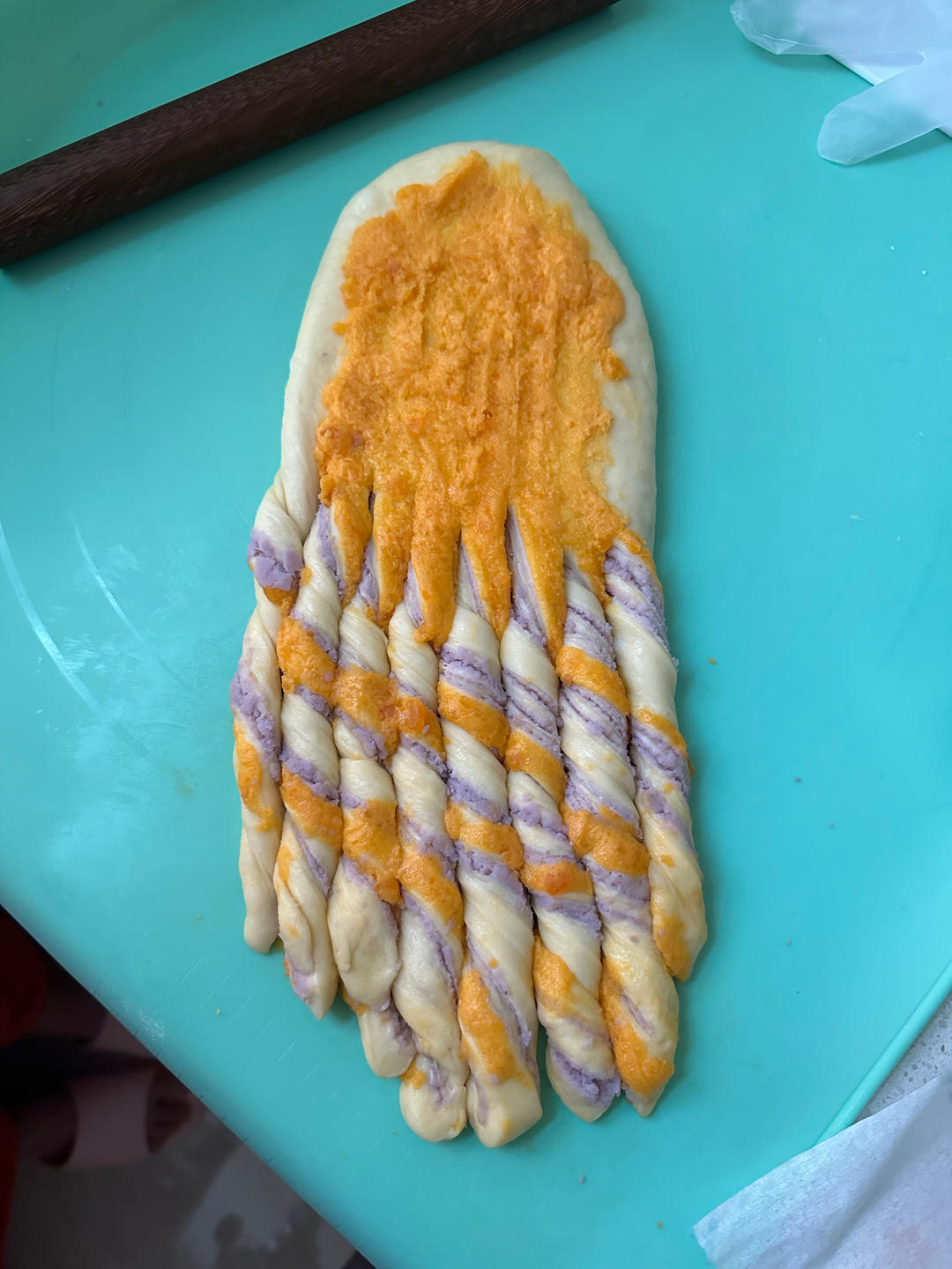 芋泥咸蛋黄吐司｜料多超满足｜神仙搭配