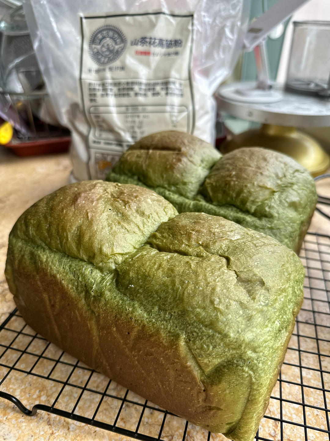 ☁️云朵般柔软🍵日式抹茶生吐司（冷藏中种）💯