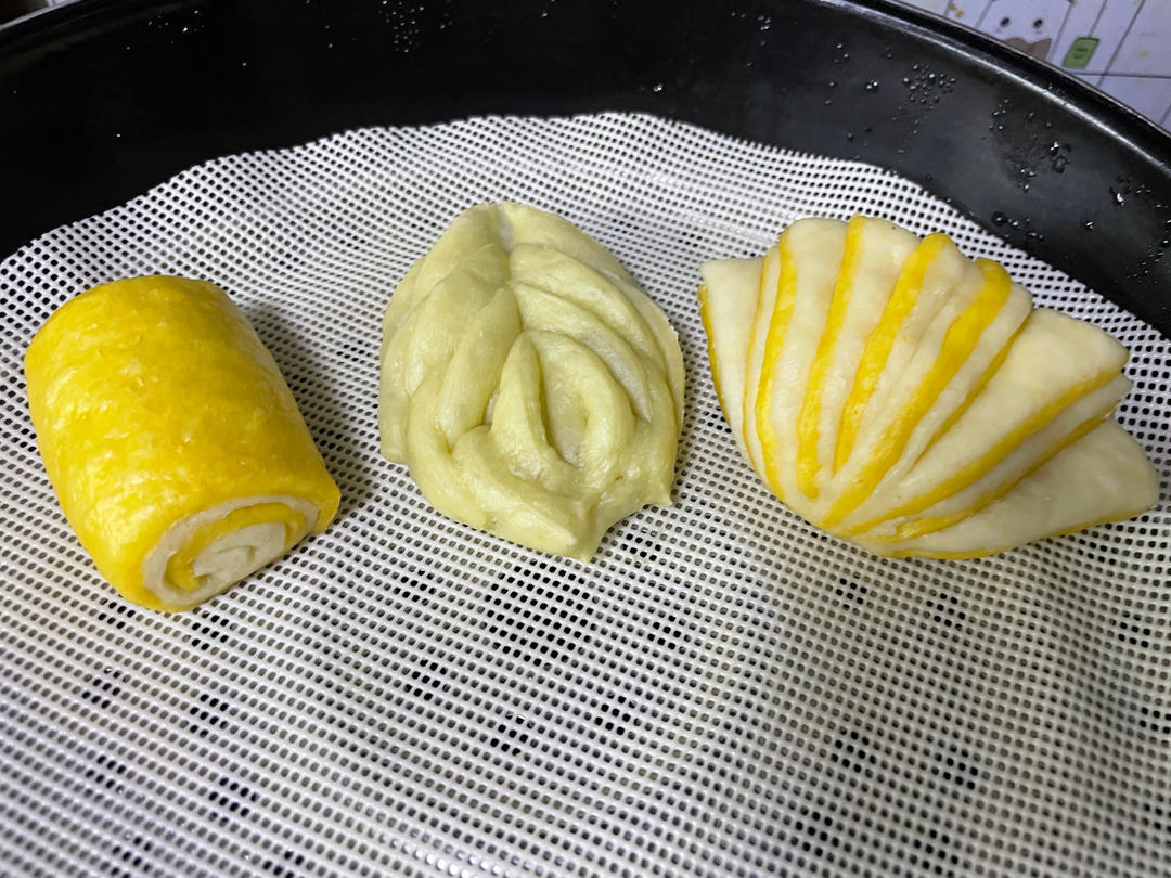 高颜值南瓜双色小馒头