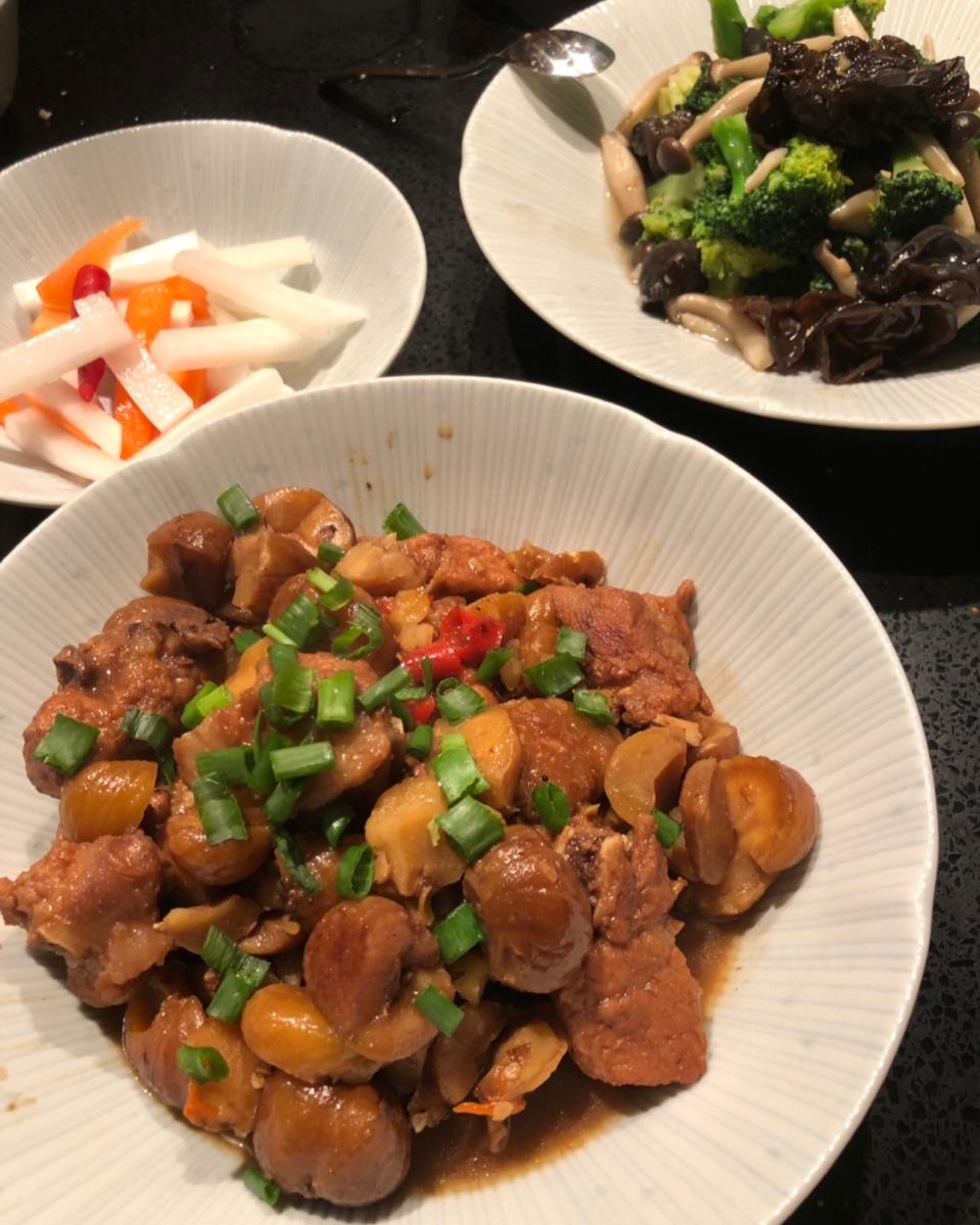板栗烧排骨