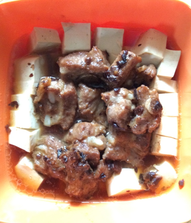 排骨蒸豆腐
