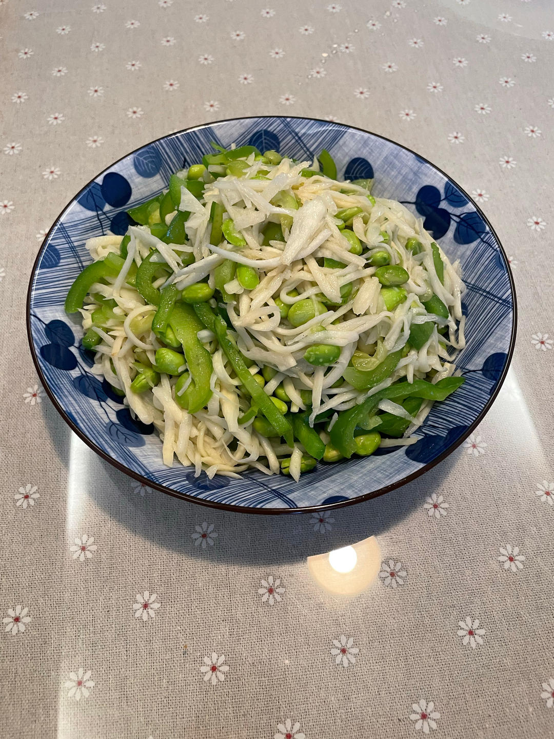 茭白炒毛豆