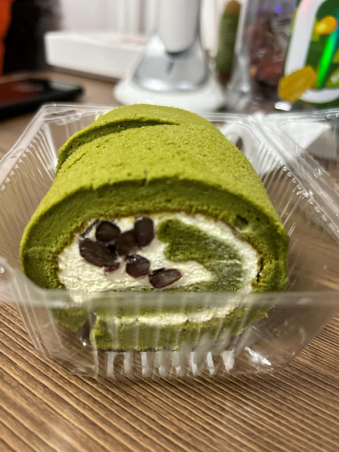 抹茶蜜豆蛋糕卷