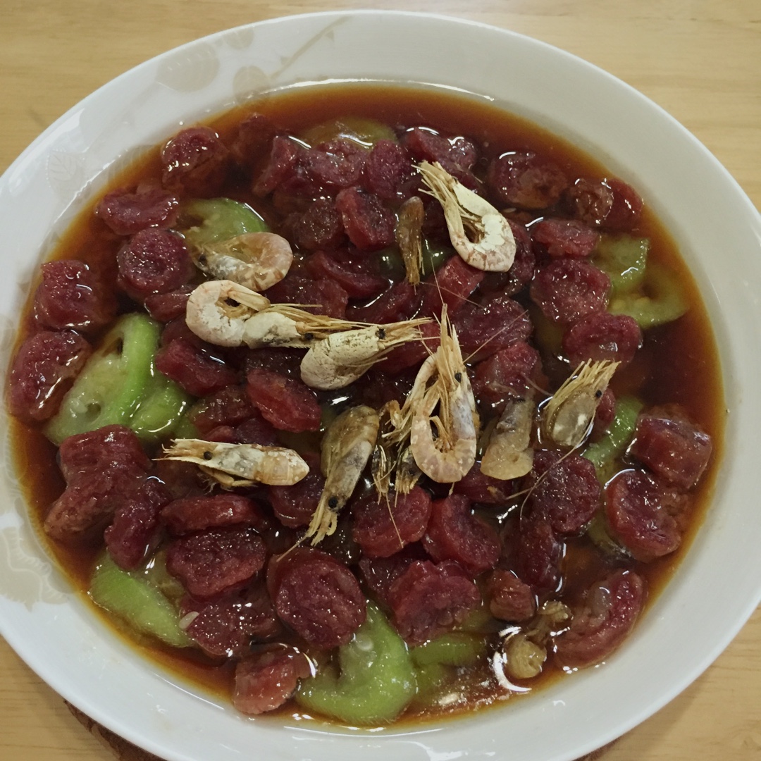 【丝瓜蒸香肠】鲜嫩美味傻瓜菜
