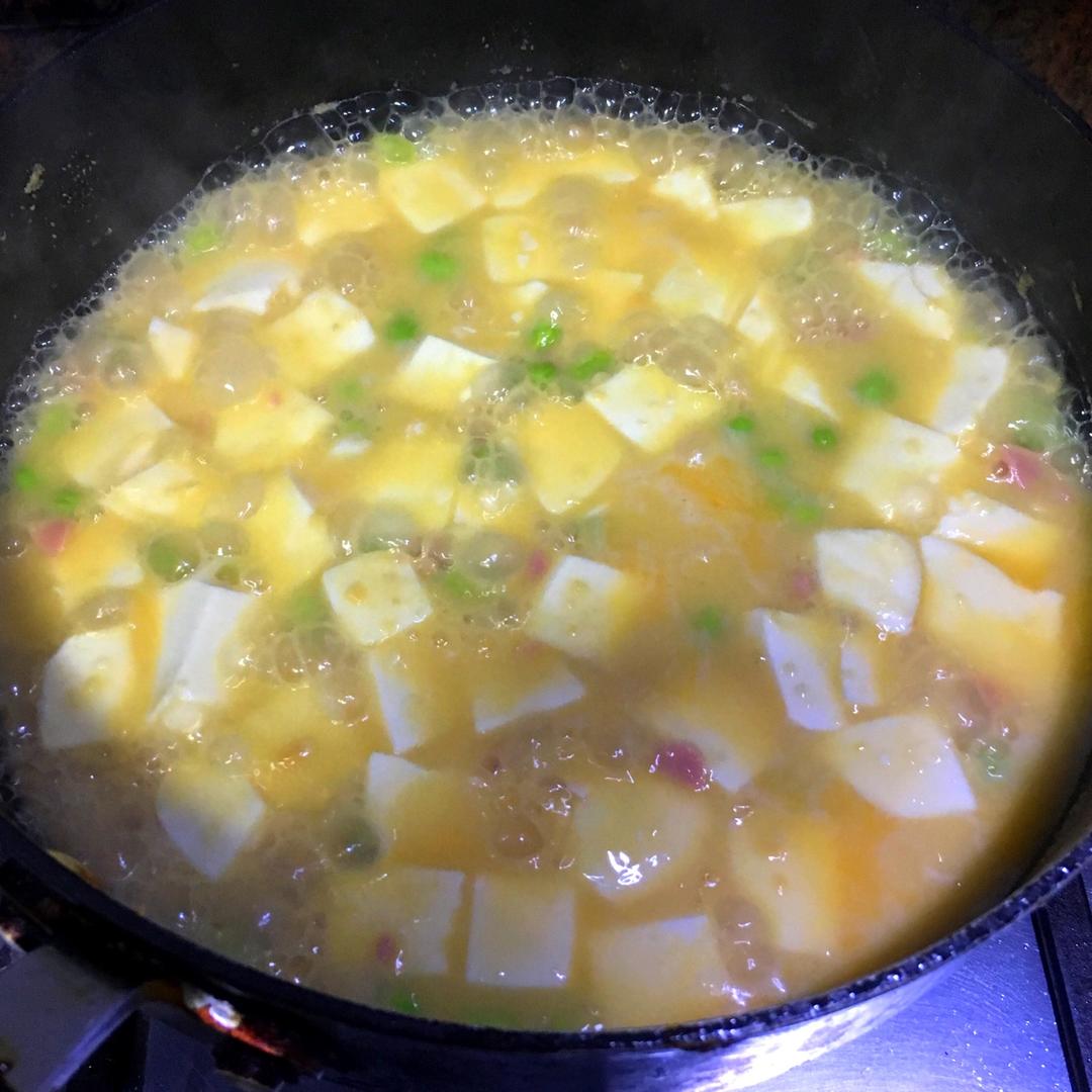 咸蛋烧豆腐～～孩子爱吃的下饭菜！