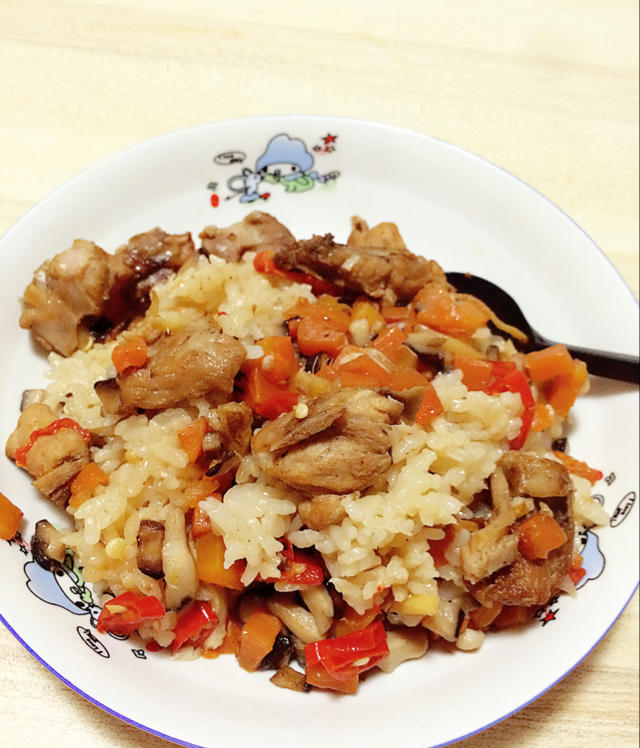 喷香排骨焖饭（爆好吃）