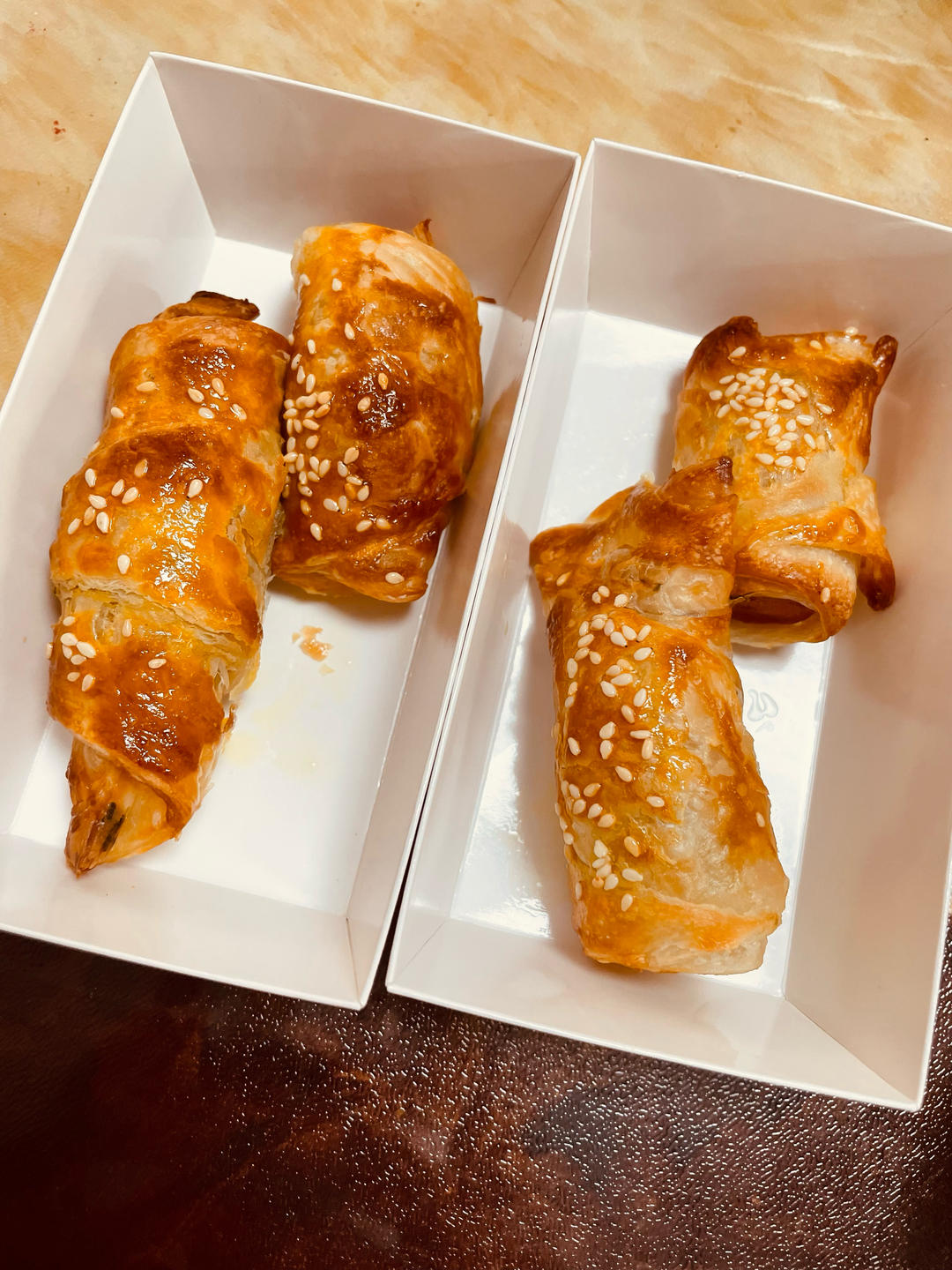 空气炸锅：手抓饼变可颂(烤箱也可)