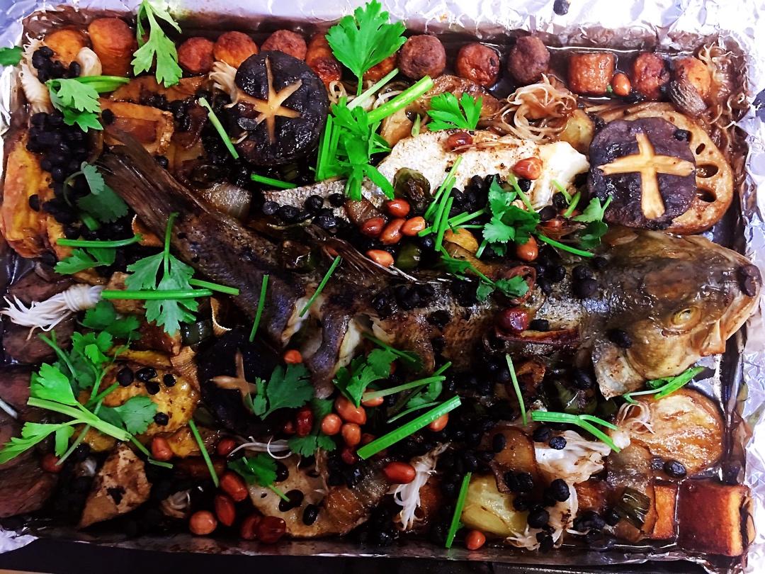 烤箱版青椒豆豉烤鱼