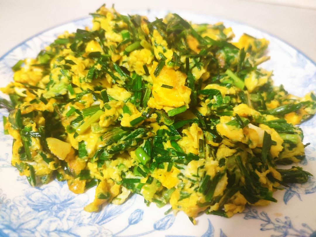 香喷喷的野葱炒蛋