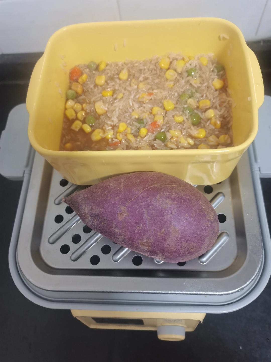 菠菜火腿蒸蛋【10月北鼎蒸炖锅食谱】