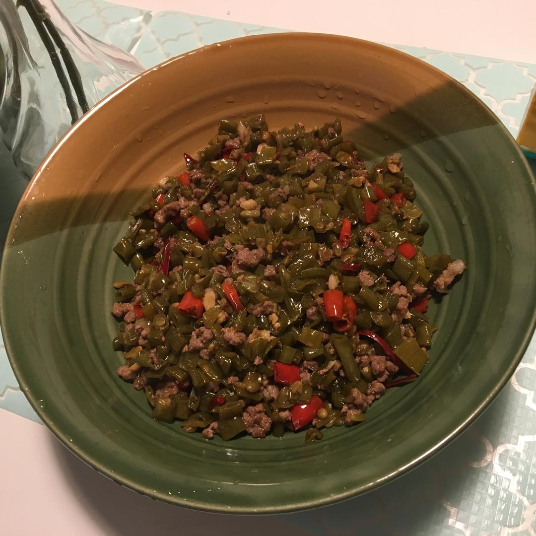 酸豆角肉沫