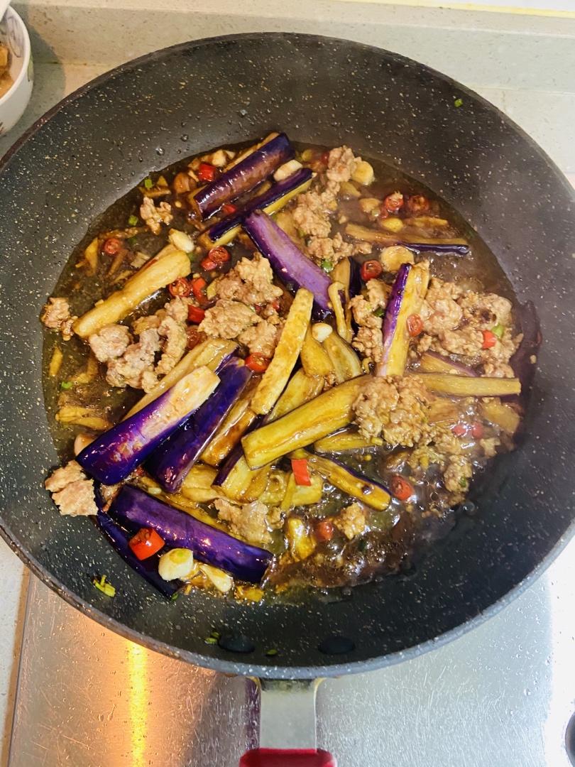 红烧肉沫茄子