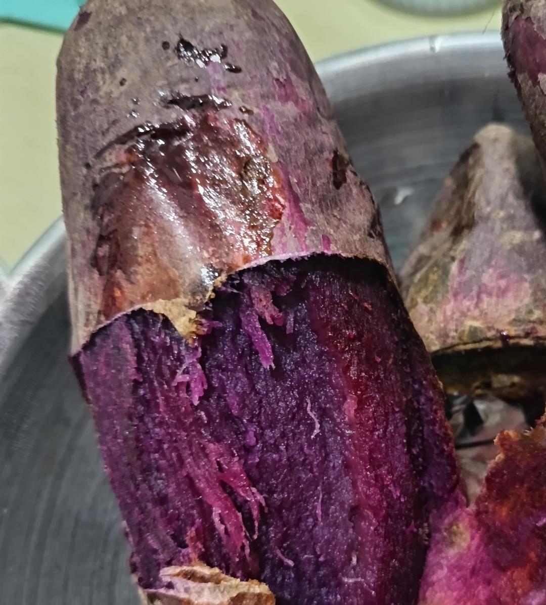 【糯唧唧的烤红薯】糖油四溢皮肉分离外糯里嫩吸溜着吃！