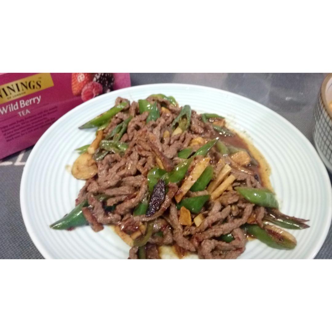 超级嫩的青椒牛肉丝