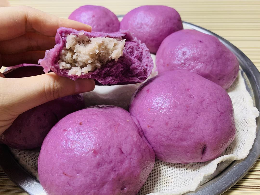 【低糖】紫薯芋泥包