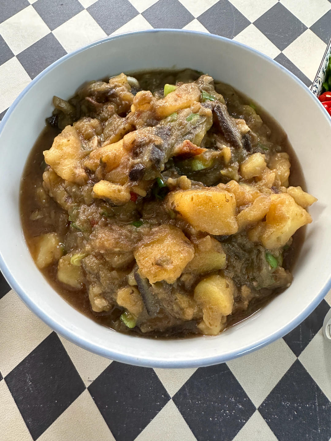 土豆炖茄子