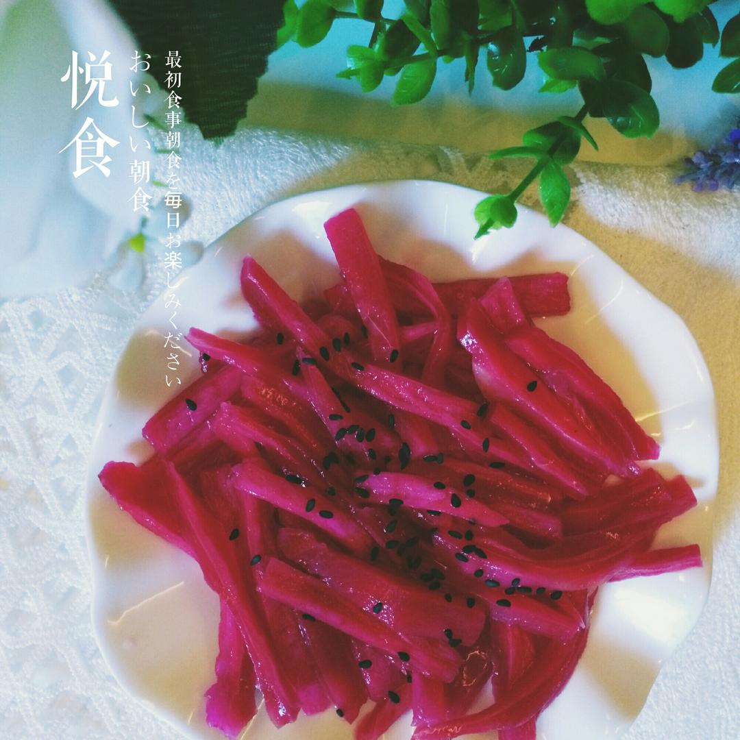 凉拌火龙果皮