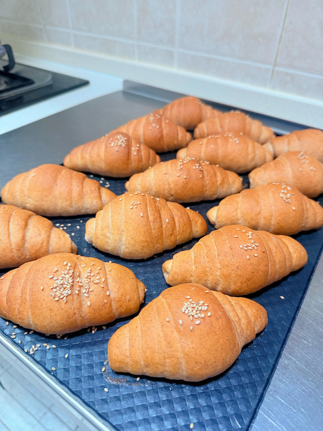 全麦盐面包卷｜日式海盐卷｜永远吃不腻