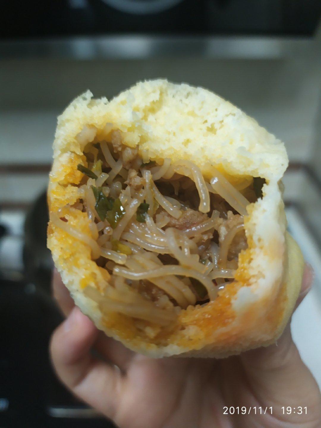 小时候的肉末粉丝包子