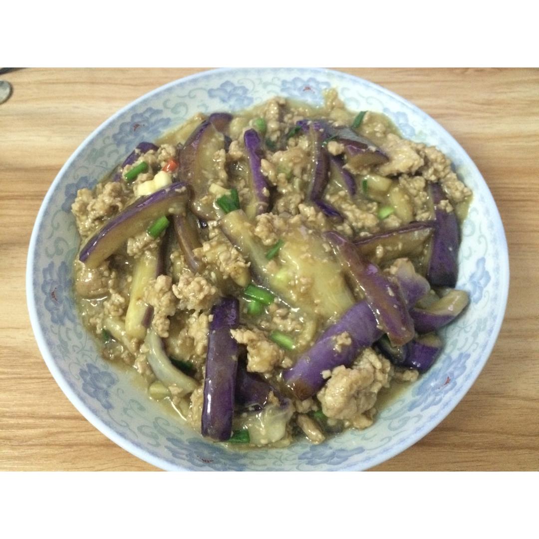 红烧肉沫茄子