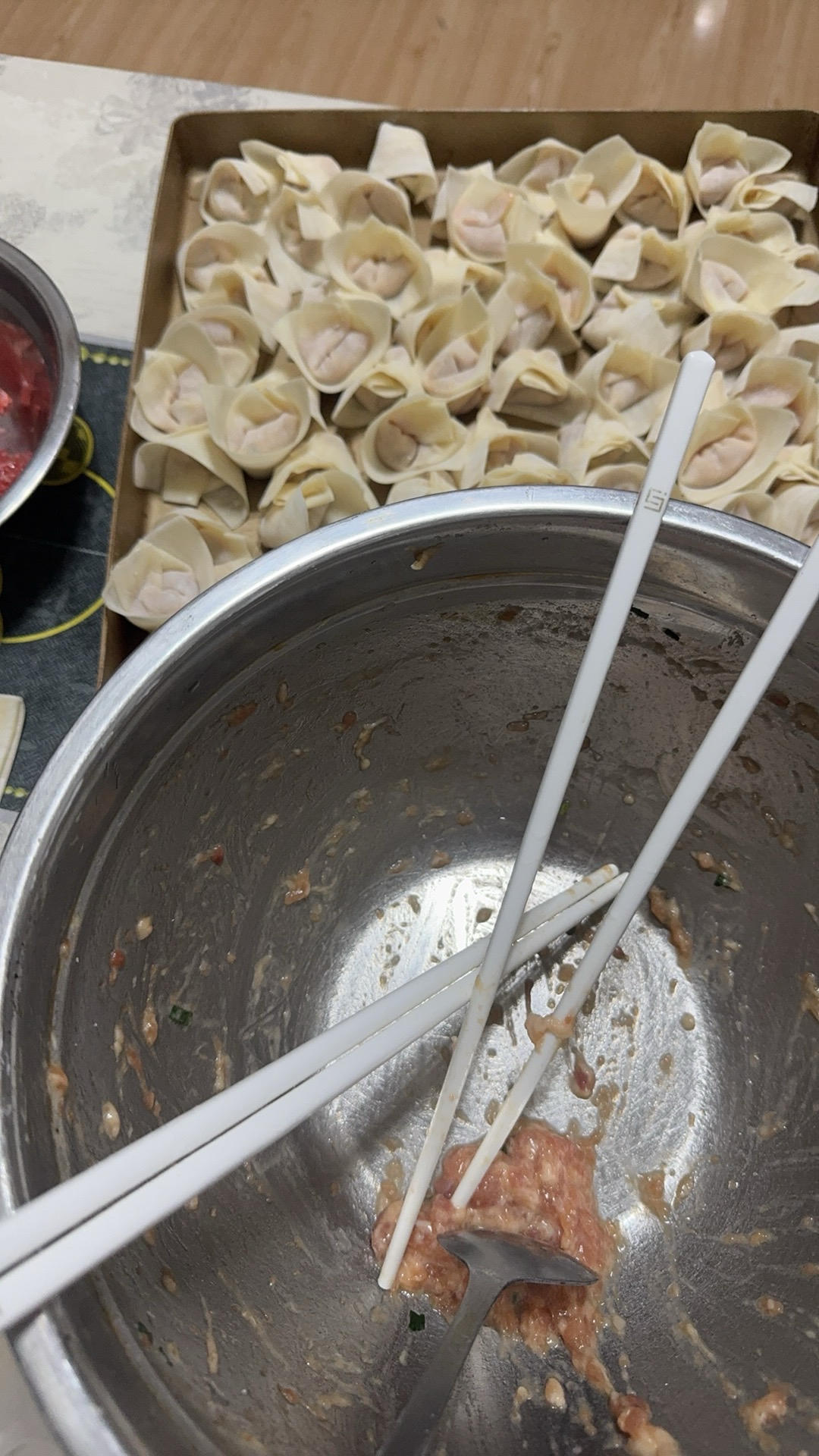 肉不柴的馄饨馅