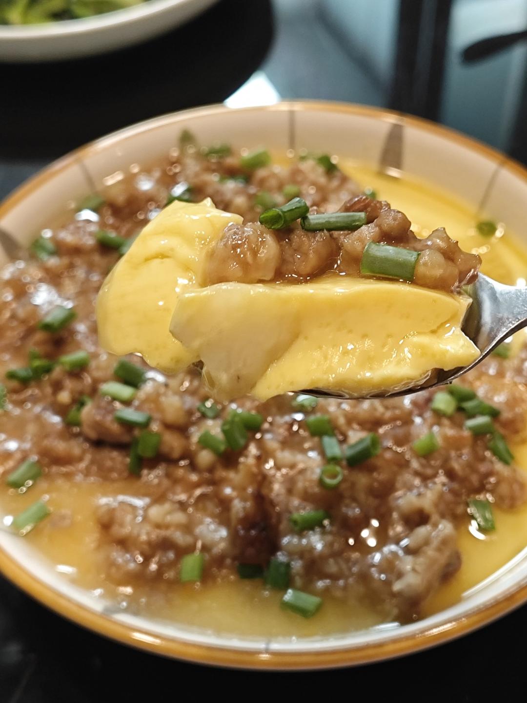 比布丁还要嫩，老少皆宜的肉沫蒸蛋