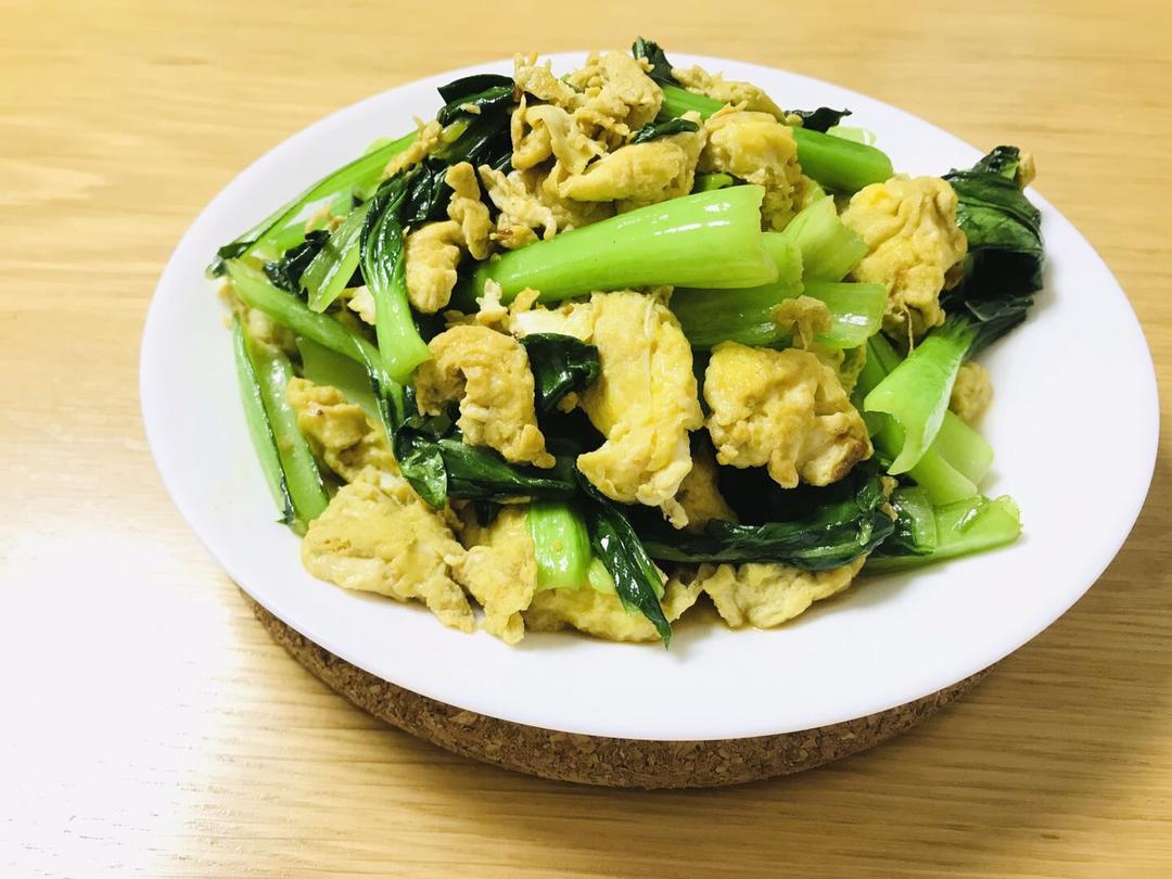 小油菜炒鸡蛋