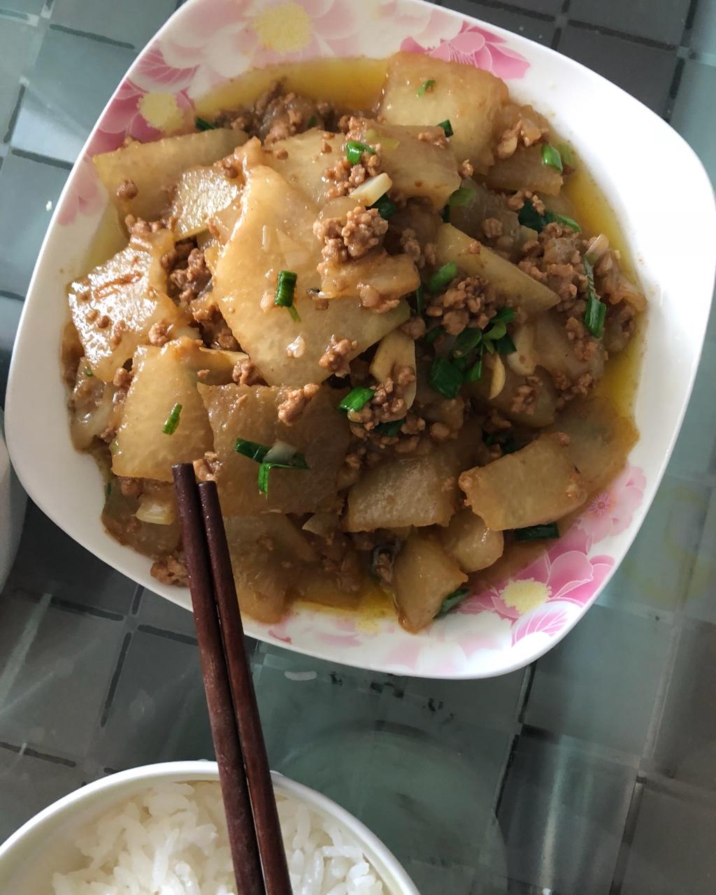 肉末炒冬瓜(超下饭)